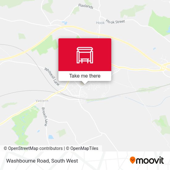 Washbourne Road map