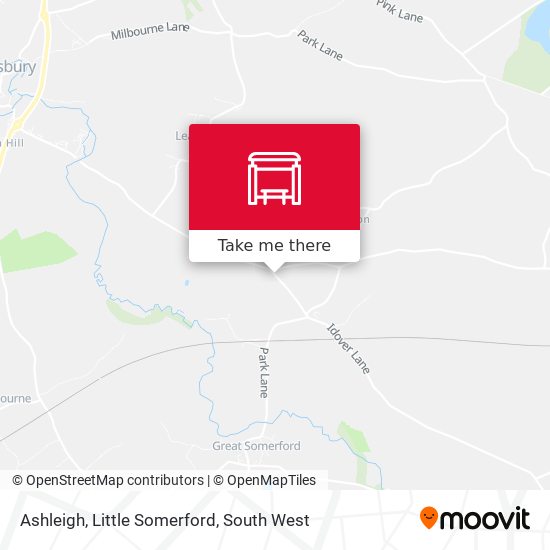 Ashleigh, Little Somerford map