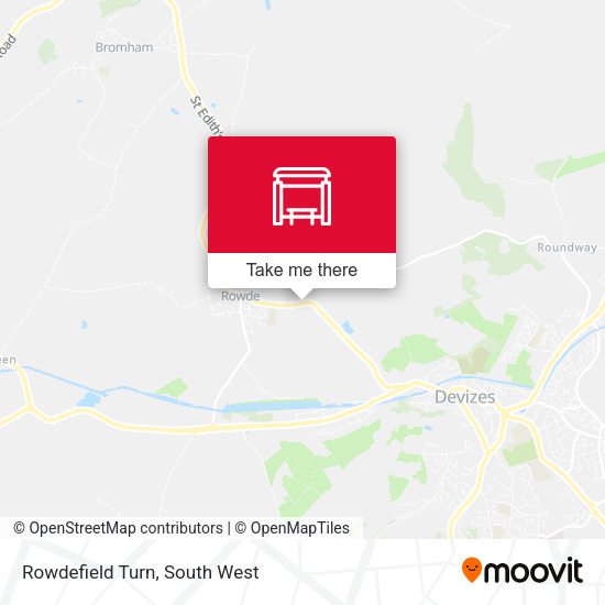 Rowdefield Turn map