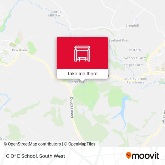 C Of E School map