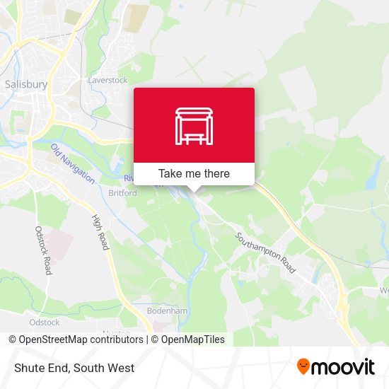 Shute End map