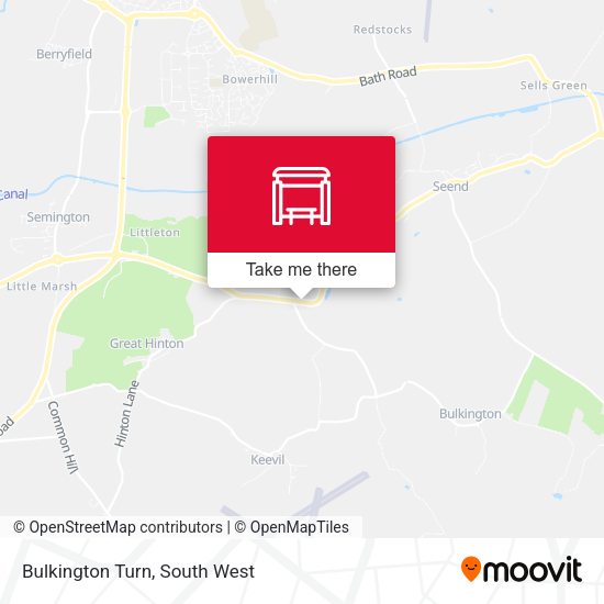 Bulkington Turn map