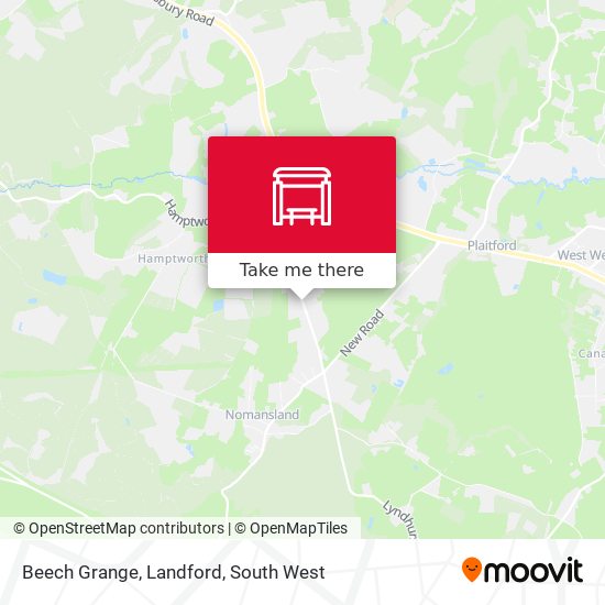 Beech Grange, Landford map