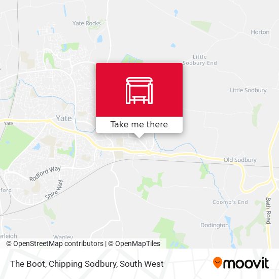 The Boot, Chipping Sodbury map