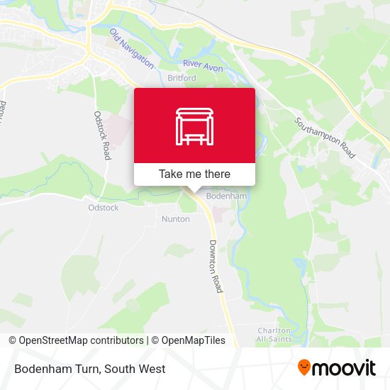 Bodenham Turn map