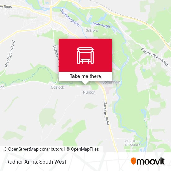 Radnor Arms map