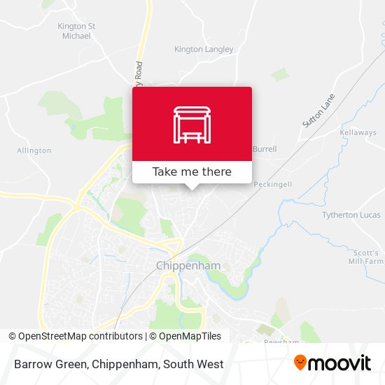 Barrow Green, Chippenham map