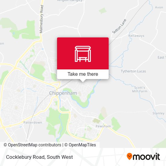 Cocklebury Road map