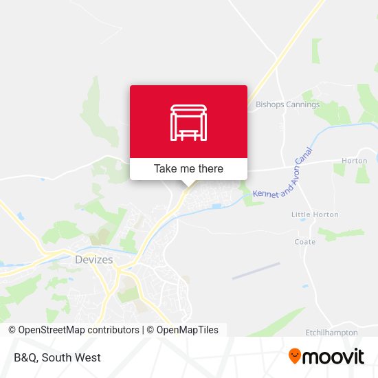 B&Q, Devizes map