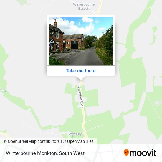 Winterbourne Monkton map