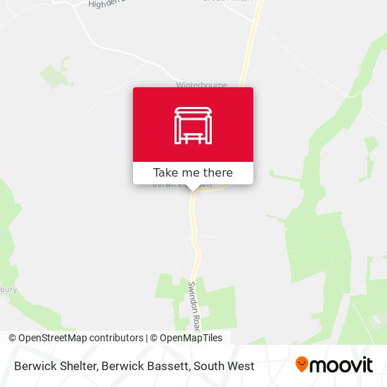 Berwick Shelter, Berwick Bassett map