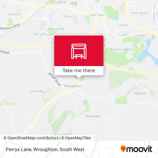 Perrys Lane, Wroughton map