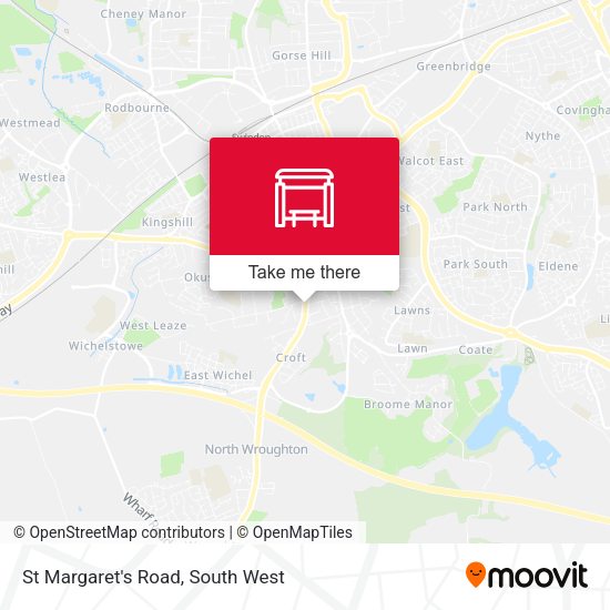 St Margaret's Road map