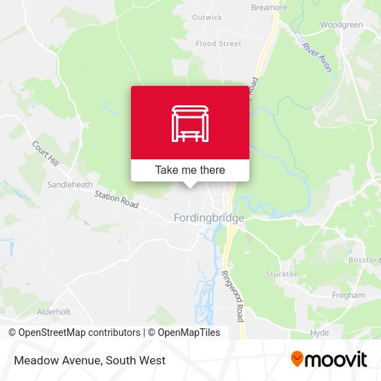 Meadow Avenue map