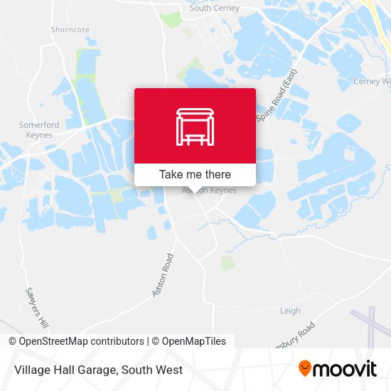 Village Hall Garage map
