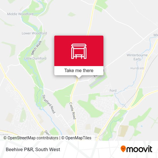 Beehive P&R map