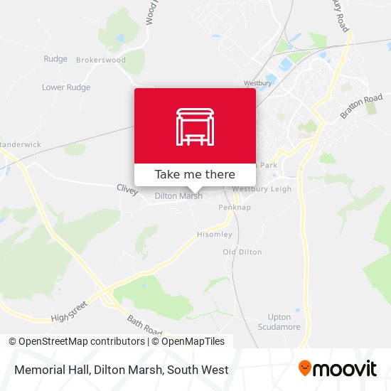 Memorial Hall, Dilton Marsh map