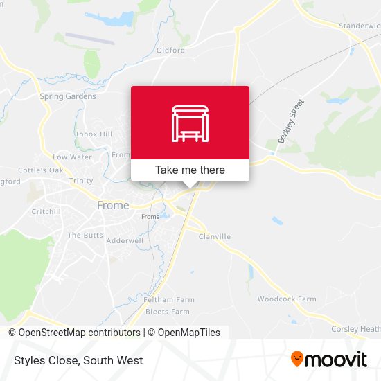 Styles Close map