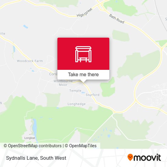 Sydnalls Lane map