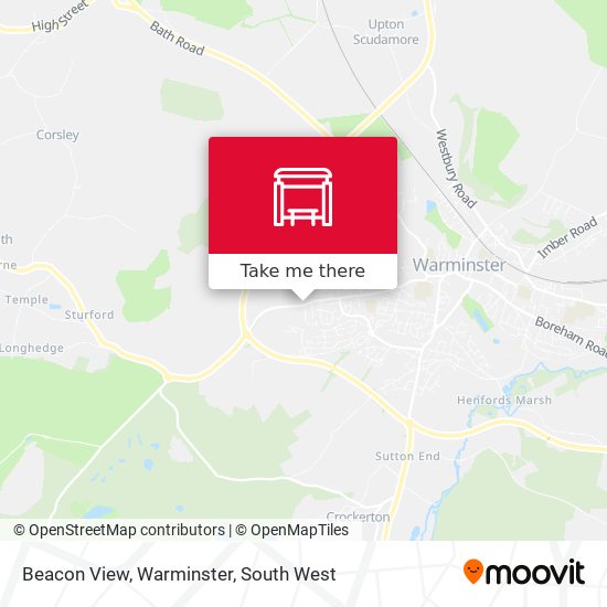 Beacon View, Warminster map