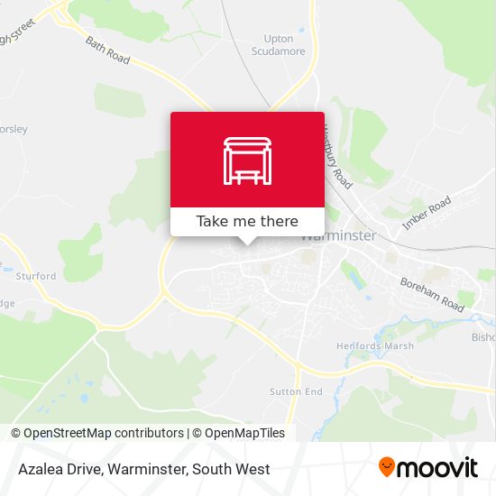 Azalea Drive, Warminster map