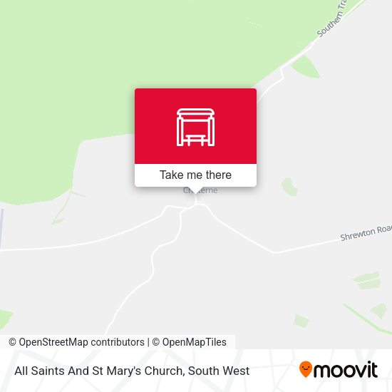 All Saints And St Mary's Church, Chitterne map