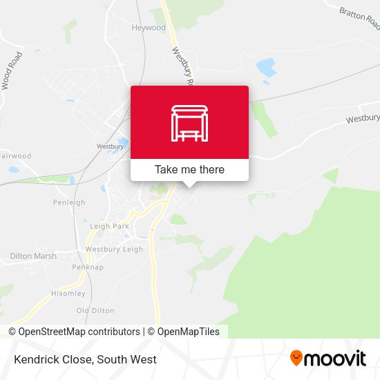Kendrick Close map