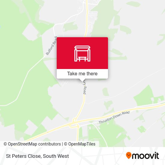 St Peters Close map