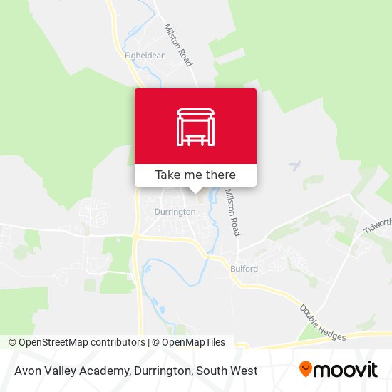 Avon Valley Academy, Durrington map
