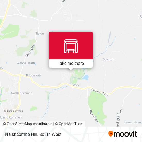 Naishcombe Hill map