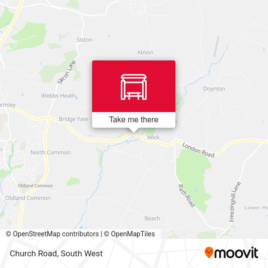 Church Road map