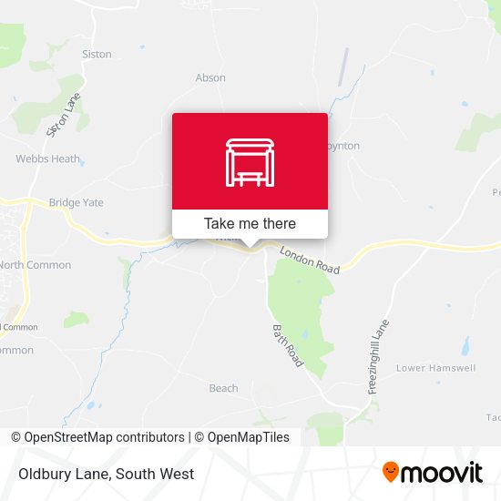 Oldbury Lane map
