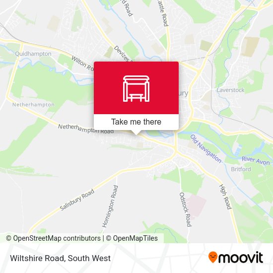 Wiltshire Road map