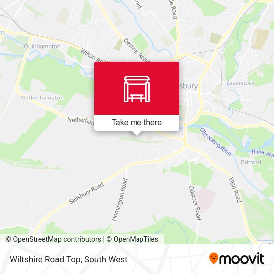 Wiltshire Road Top map