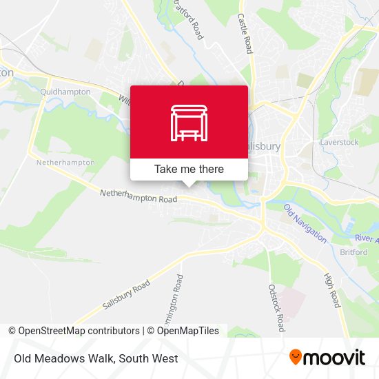 Old Meadows Walk map