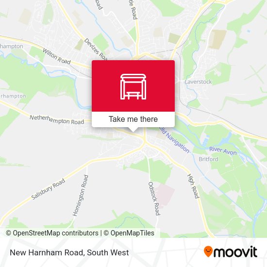 New Harnham Road map