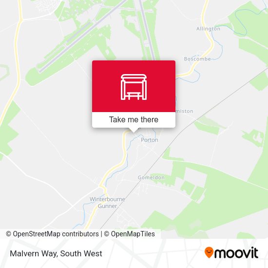 Malvern Way map