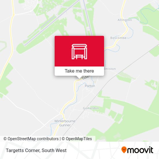 Targetts Corner map