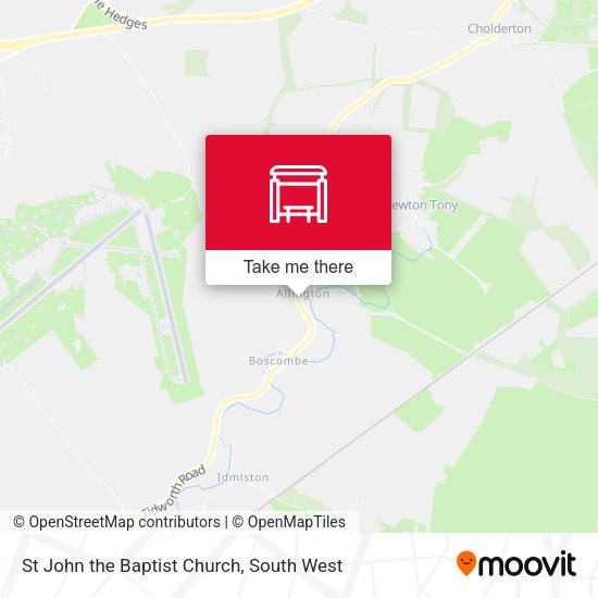 St John the Baptist Church map