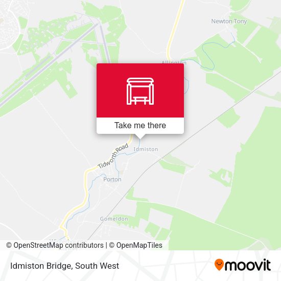 Idmiston Bridge map