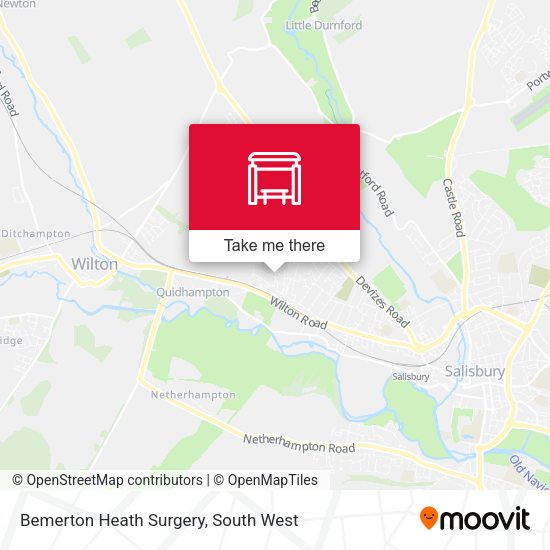 Bemerton Heath Surgery map