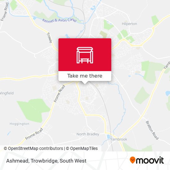 Ashmead, Trowbridge map
