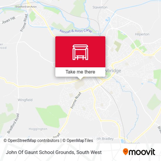John Of Gaunt School Grounds map