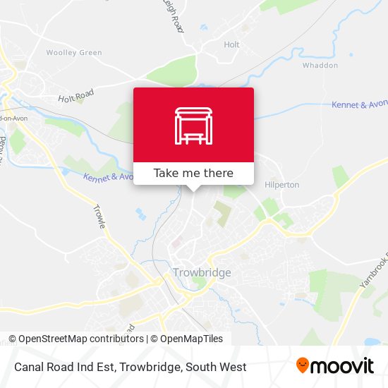 Canal Road Ind Est, Trowbridge map