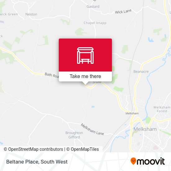Beltane Place map