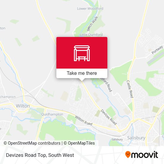 Devizes Road Top map