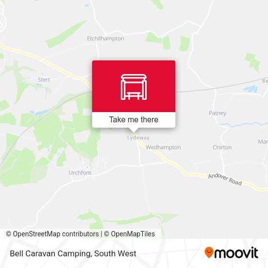 Bell Caravan Camping map