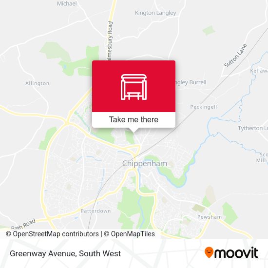 Greenway Avenue map