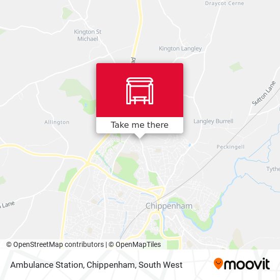 Ambulance Station, Chippenham map