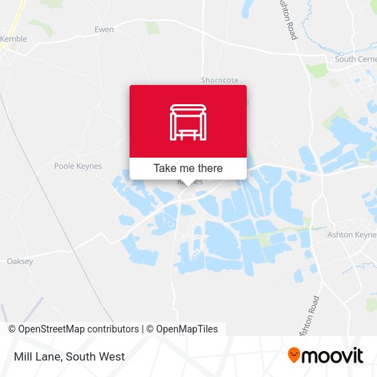 Mill Lane map